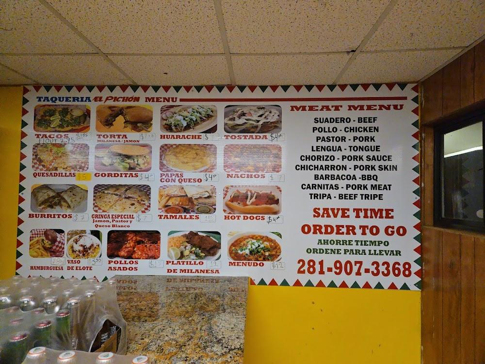 El Pichon Menu image 1